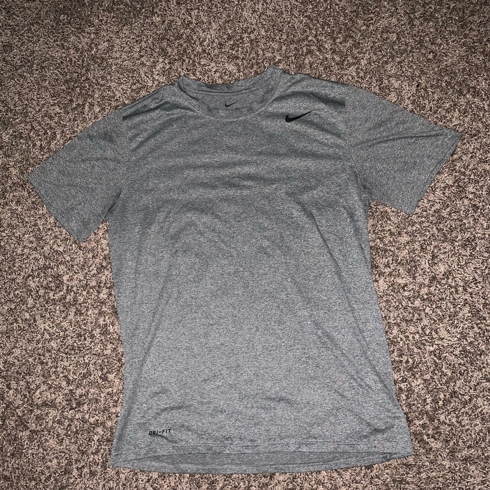 Grey athletic Nike shirt